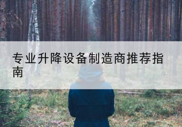 滨湖电动剪叉升降平台厂家-专业升降设备制造商推荐指南